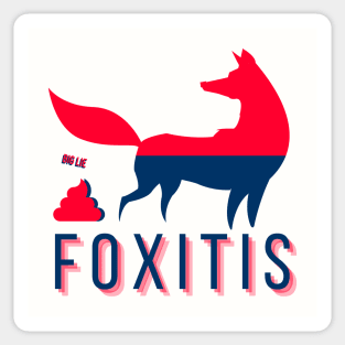 Foxitis Fox - Big Lie BS Sticker